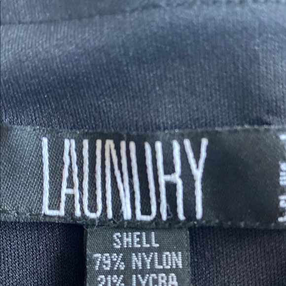 Laundry NWOT Floral Embroidered sequins Black Pants - Picture 2 of 7